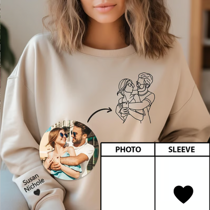 Custom Embroidered Portrait From Photo Couple Gifts