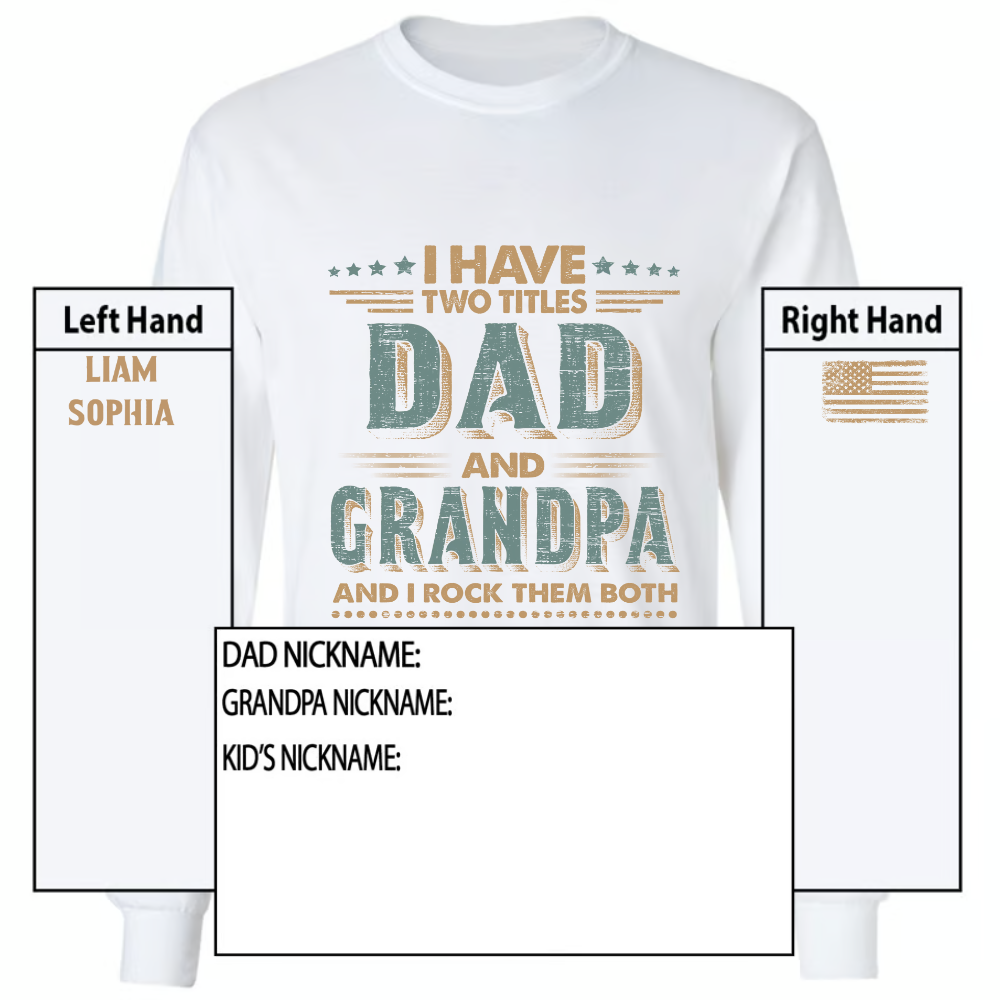 I Have Two Titles Dad And Grandpa And I Rock Them Both