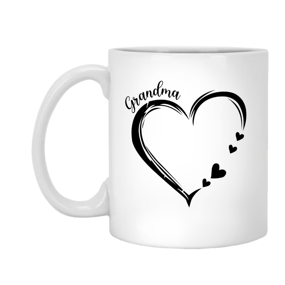 Personalized Grandma Heart Sweatshirt, Grandma Gift, Custom Grandkids Name Sweatshirt Copy