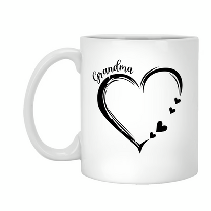 Personalized Grandma Heart Sweatshirt, Grandma Gift, Custom Grandkids Name Sweatshirt Copy
