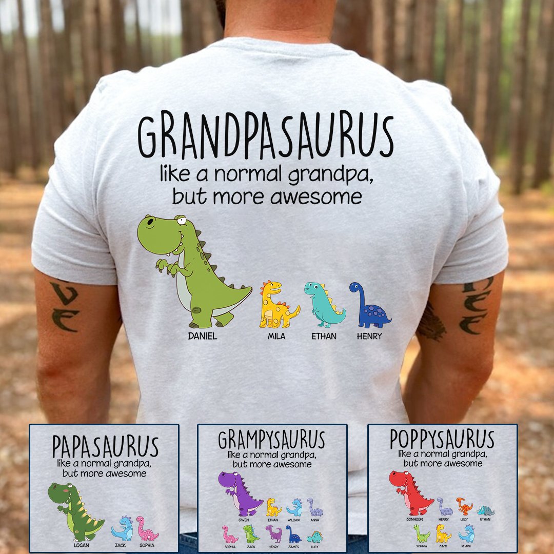Grandpasaurus Like a normal Grandpa, Father's Day Gifts T-Shirt