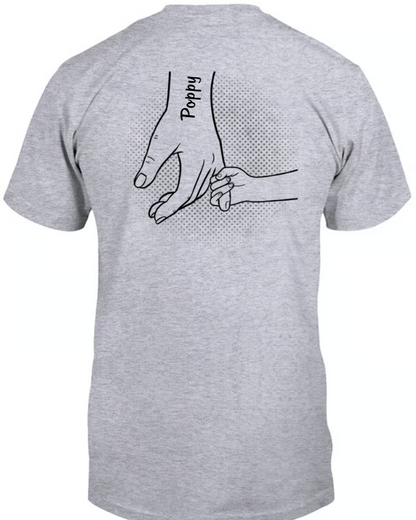 Grandpa Hand With Grandkids Father's Day 2024