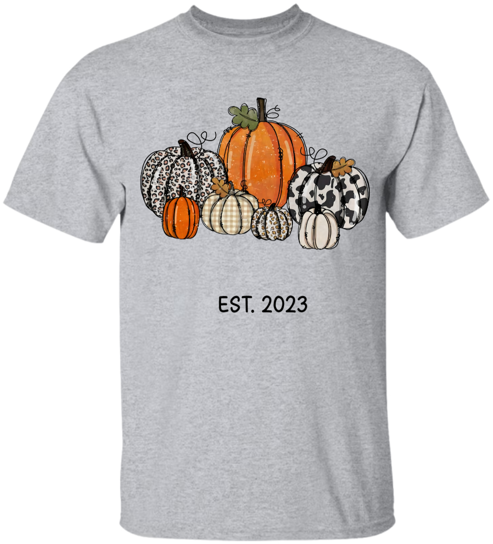 Pumpkin Grandma Est Year And Kids CTH01