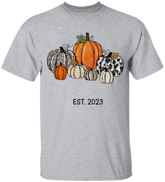 Pumpkin Grandma Est Year And Kids CTH01