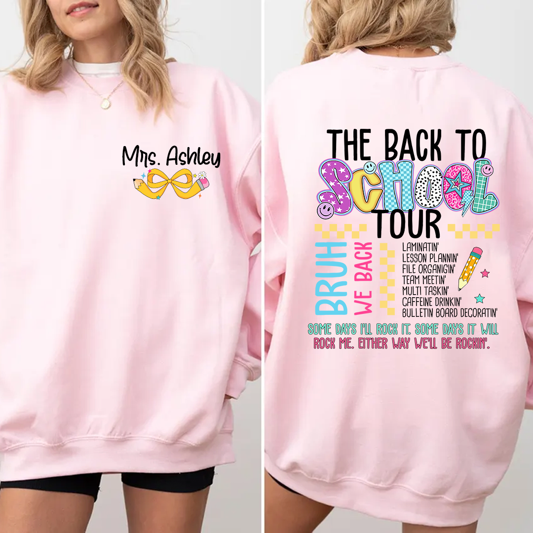 Personalized Teacher The Back Bo Bchool Tour