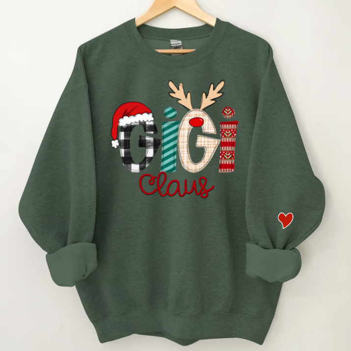 Christmas Gigi Claus Sweatshirt , 2023 Christmas Sweatshirt   Sweatshirt