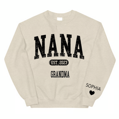 Personalized Mimi Est And Grandkids Sweatshirt