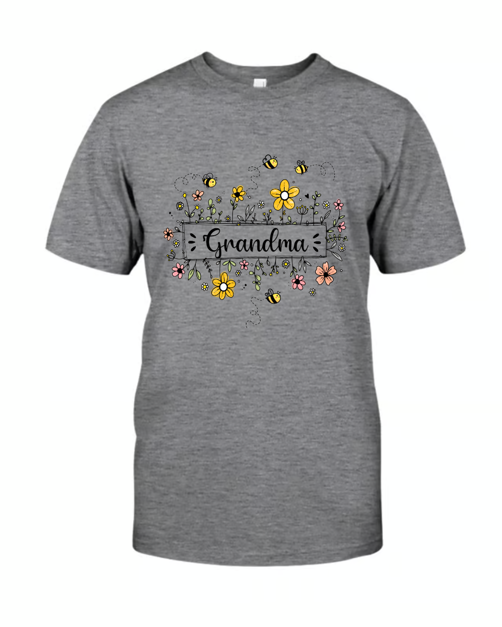 Personalized Grandma Flower Bee And Grandkids Custom Names