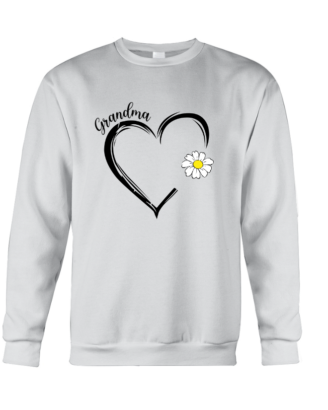 Personalized Grandma Daisy Heart Mother's Day