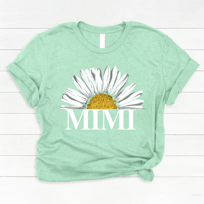 Personalized Mimi And Grandkids Daisy , Mother's Day Gift Grandma Comfort Colors T-Shirt