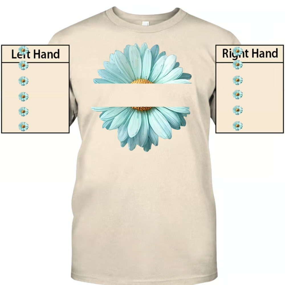 Grandma Flower Daisy Color And Grandkids Sweatshirt