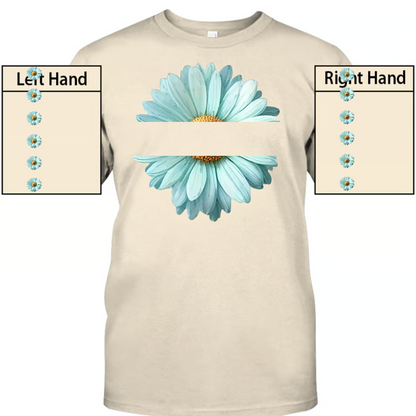 Grandma Flower Daisy Color And Grandkids Sweatshirt