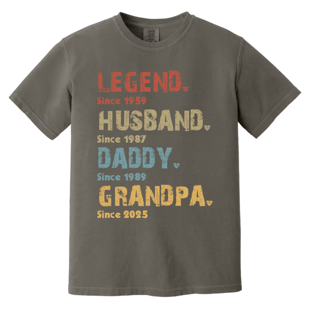 Comfort Colors® Grandpa Legend G09, Gift For Father's Day T-Shirt