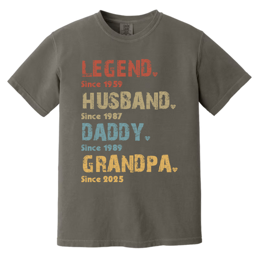 Comfort Colors® Grandpa Legend G09, Gift For Father's Day T-Shirt