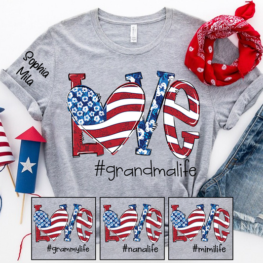 Personalized Grandma And Kids Independence Gift