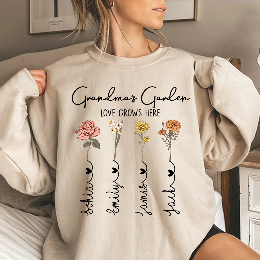 Grandma's Garden Flower LOVE GROWS HERE