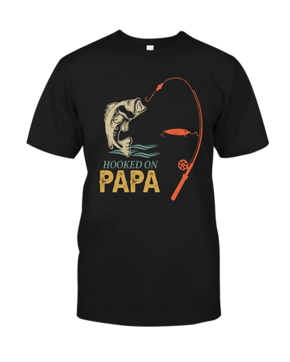 Hook On Being Papa Father's Day Fish Grandkids