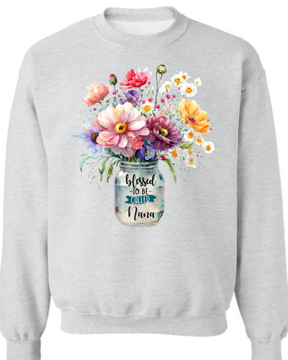 Mother's Day Gift, Vase of Flowers Gift for Grandma Nana Mimi CTH01