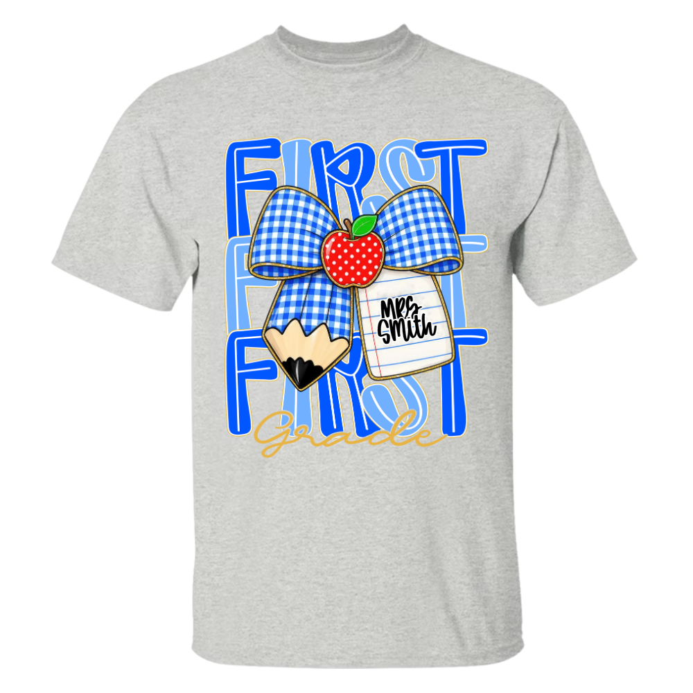 Custom Kids Name, Grade Level Team Back to School