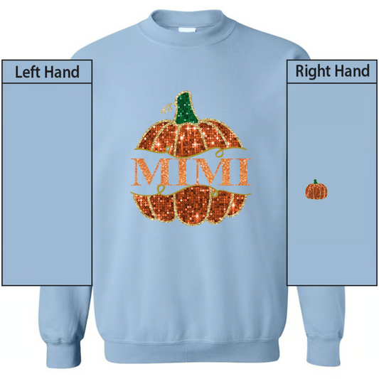Grandma Pumpkin And Grandkids Autumn  Sweatshirt