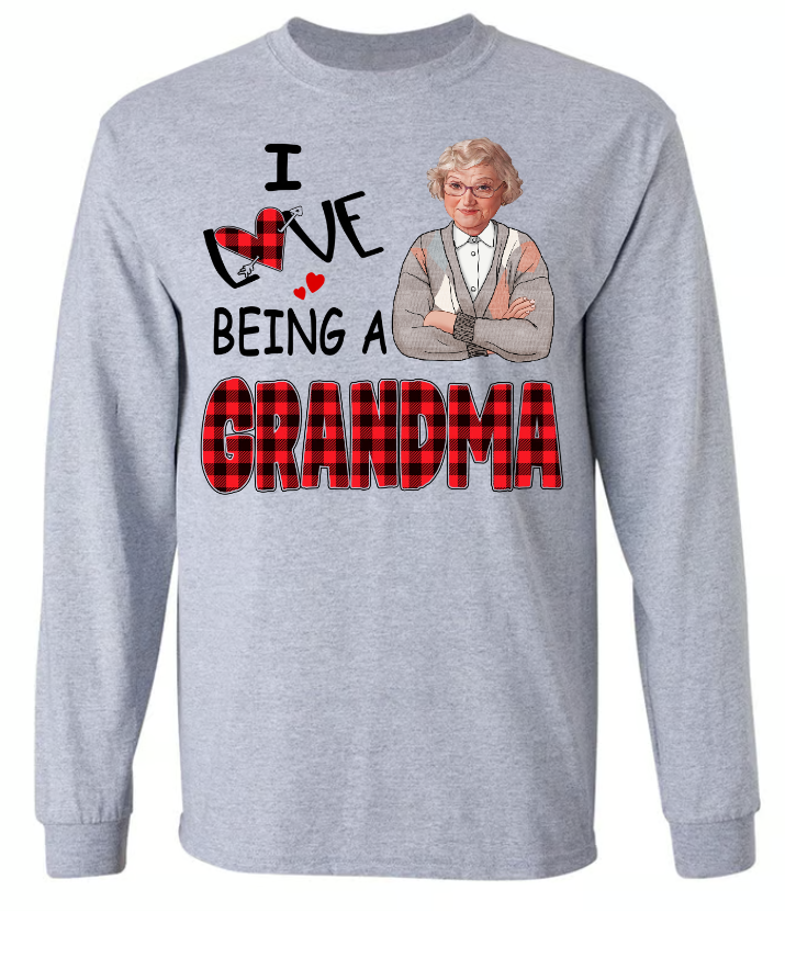 I Love Being A Grandma Mimi Nana Custom Photo CTH01