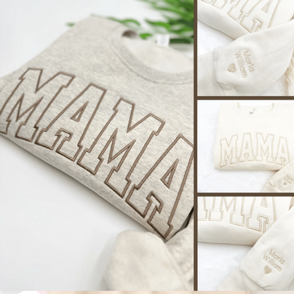 Embroidered Mama Personalized Kids Names
