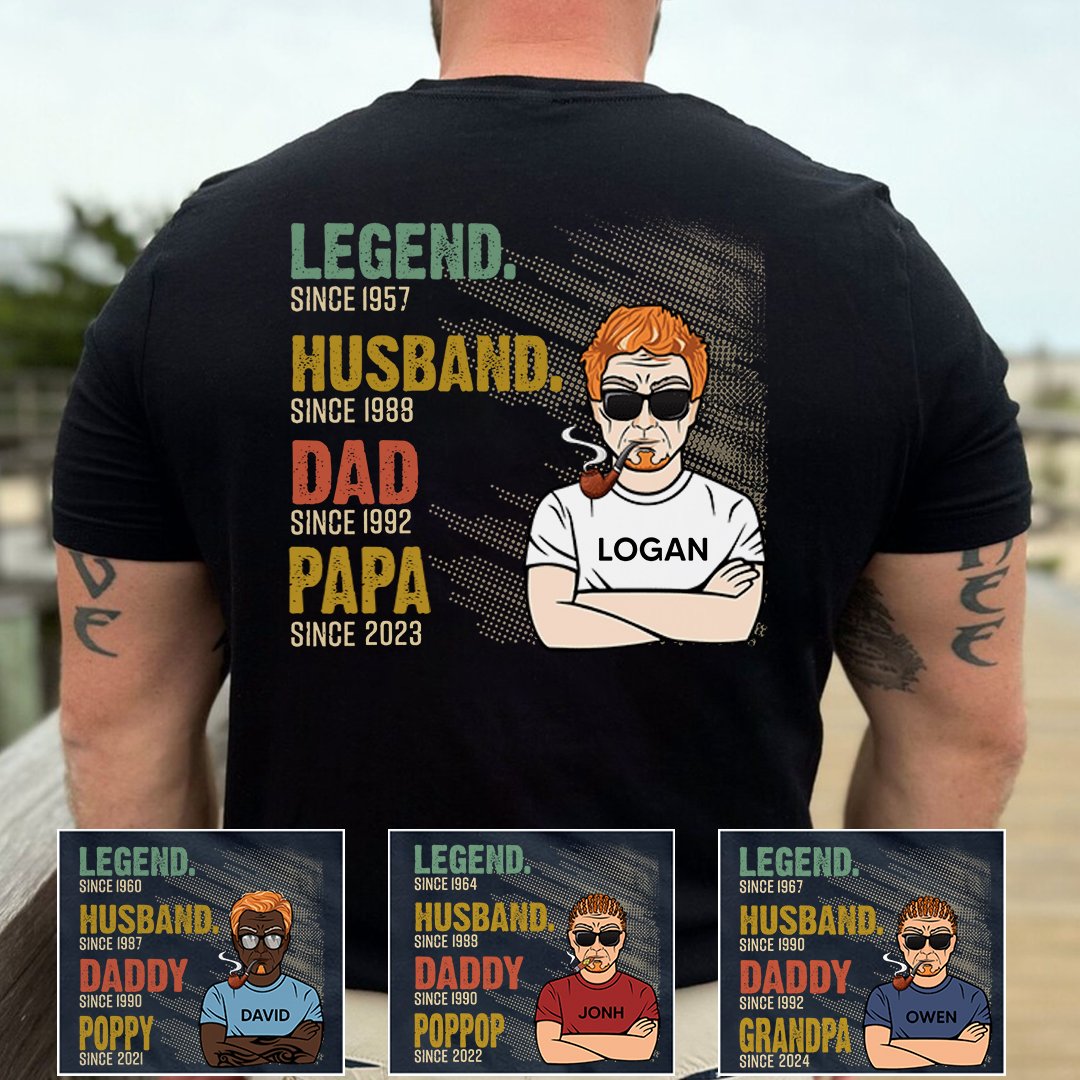 Legend Husband Dad Grandpa Art, Father's Day Gifts