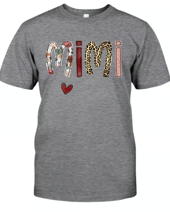 Custom Nana Mom Heart Kids Chrismtas