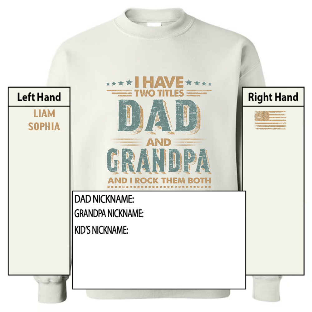 I Have Two Titles Dad And Grandpa And I Rock Them Both
