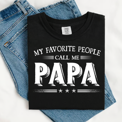 Personalized Papa Hoodie – My Favorite People Call Me Papa, Custom Grandkids Names Gift for Grandpa, Cozy Holiday Sweatshirt for Christmas 2025