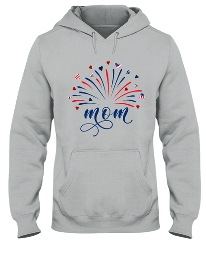 Firework America Flag Mom Mama Mommy And Kids