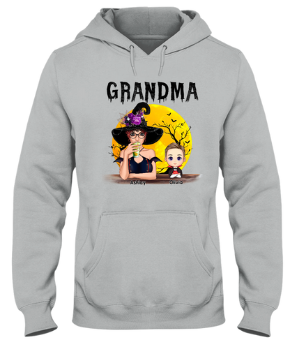 Comfort Colors® Custom Grandma With Grandkids Halloween Art TH