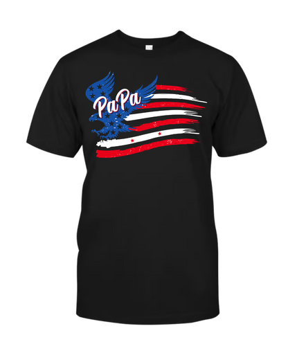 Pops With Grandkids Names 4th Of July CTL94 T-Shirt