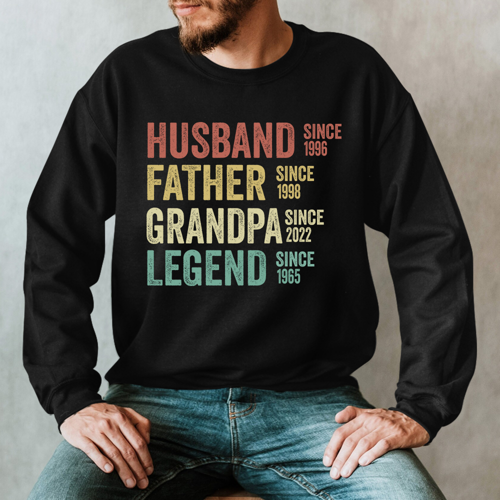 Husband Father Grandpa Legend  Sweatshirt