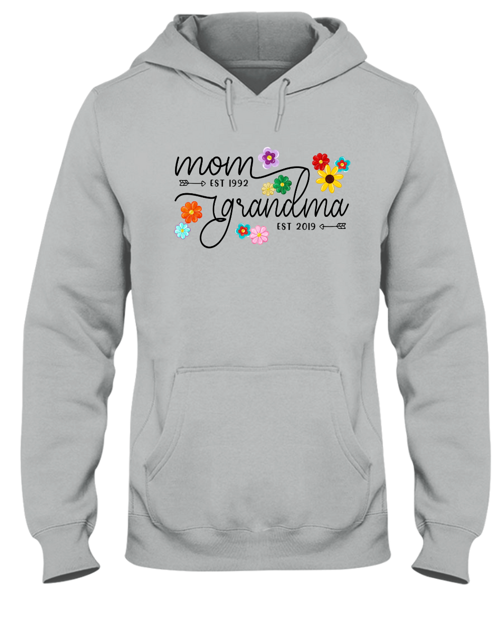 Mom Grandma Est Flower Color With Grandkids Mothers Day Gift