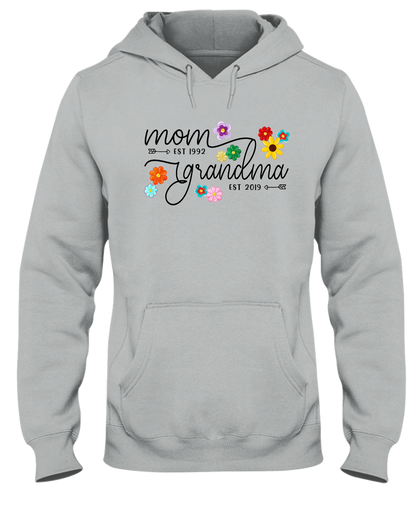 Mom Grandma Est Flower Color With Grandkids Mothers Day Gift