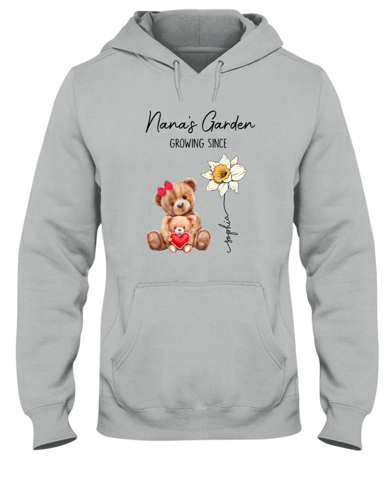 Nana's Garden Bear Shirt, Custom Grandma With Kid, Mother's Day Gift TH