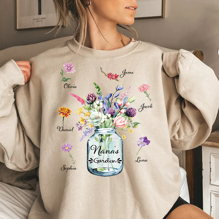 Mother's Day Gift, Nana's Garden BirthMonth Flower CTH01