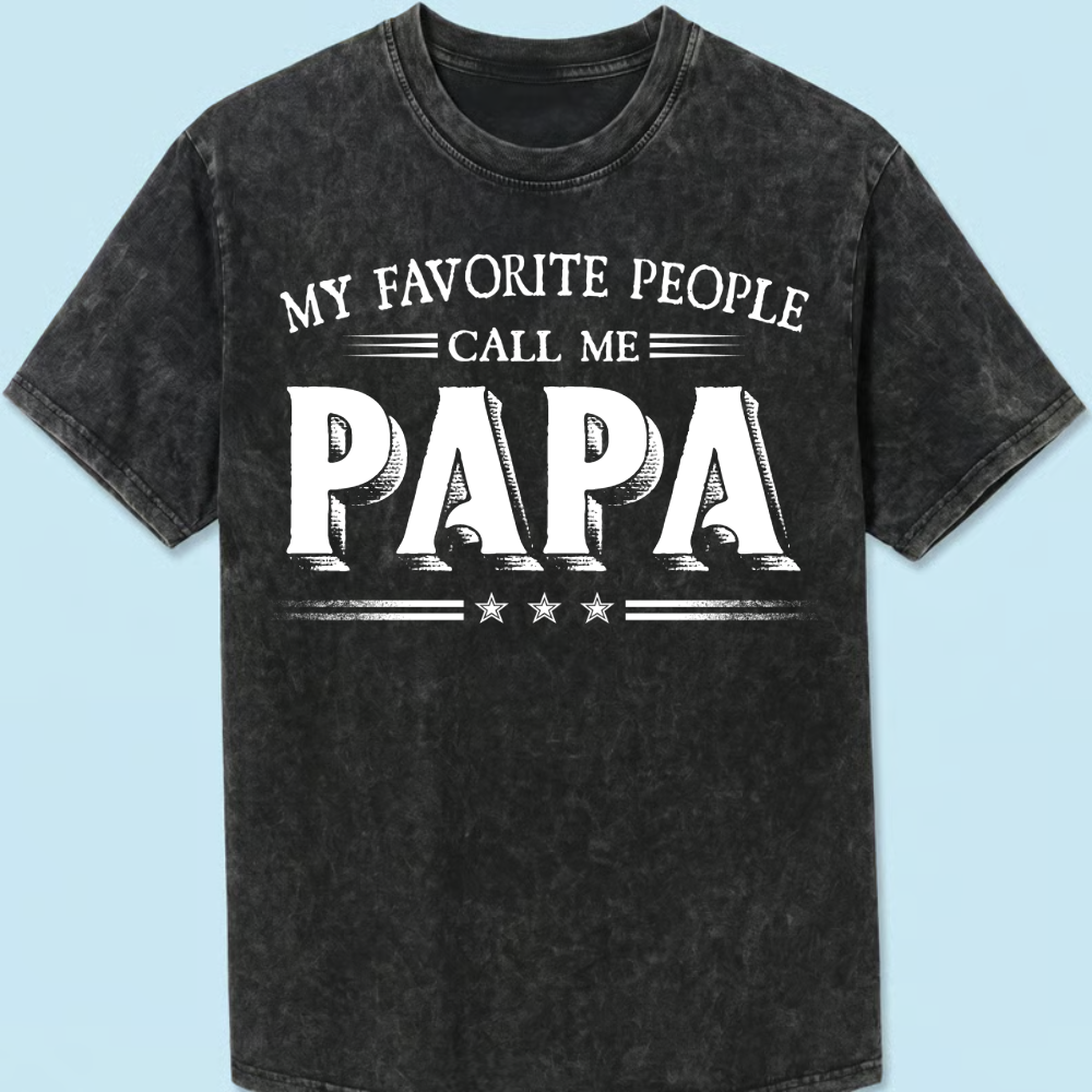 Personalized Papa Grandpa Dad, Fathers Day Birthday Gift Shirt