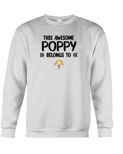 This Awesome Poppy Belongs To, Custom Poppy And Kids, Grandpa Gift TH