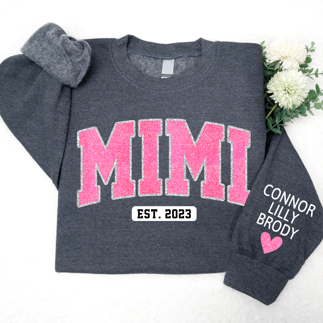 Mimi Pink Glitter Sweatshirt Sweatshirt