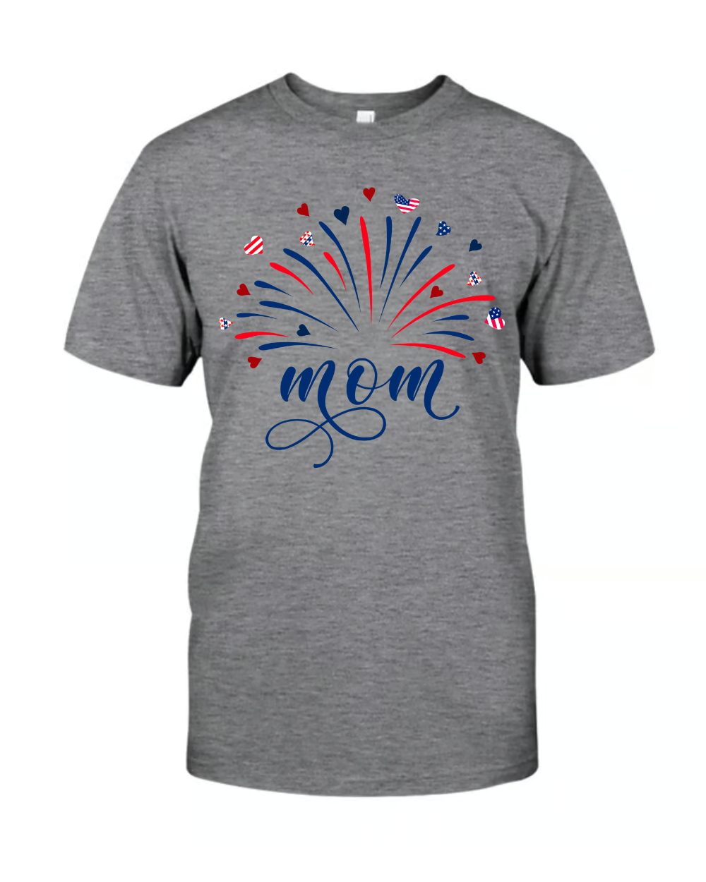 Firework America Flag Mom Mama Mommy And Kids