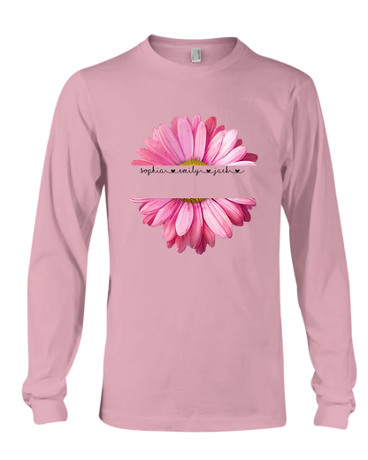 Grandma Flower Daisy Color And Grandkids Valentine's Day And GrandKids Mother's Day Gifts