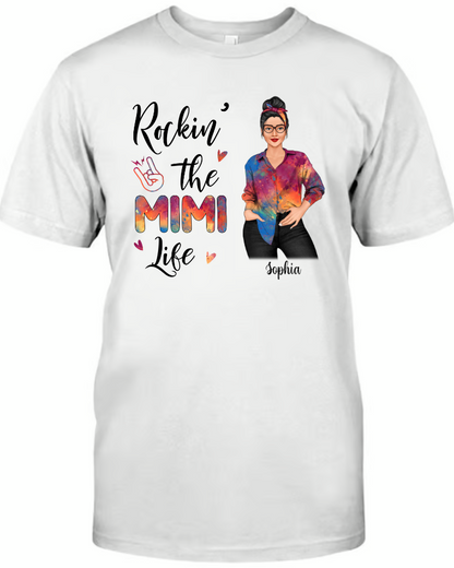 Personalized Rockin' Mom Grandma Life Sassy Girl