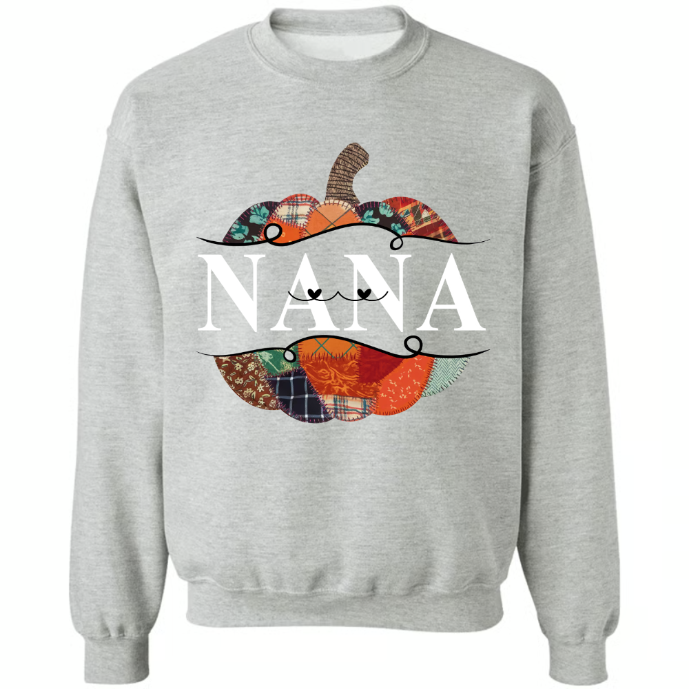 Preppy Floral Fall Pumpkin Halloween Nana And Grandkids