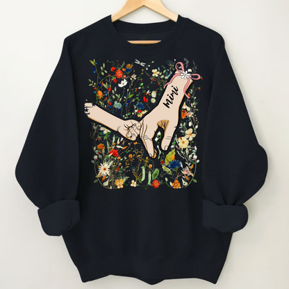 Comfort Colors® Mimi Hand Flower 2025 T-Shirt, Custom Grandma With Grandkids Shirt