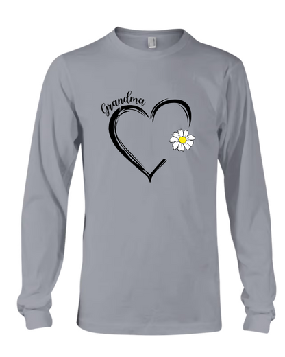 Personalized Grandma Daisy Heart Mother's Day