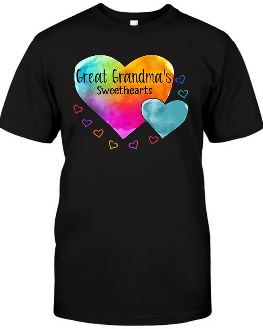 Personalized Grandma Heart Color Lovely