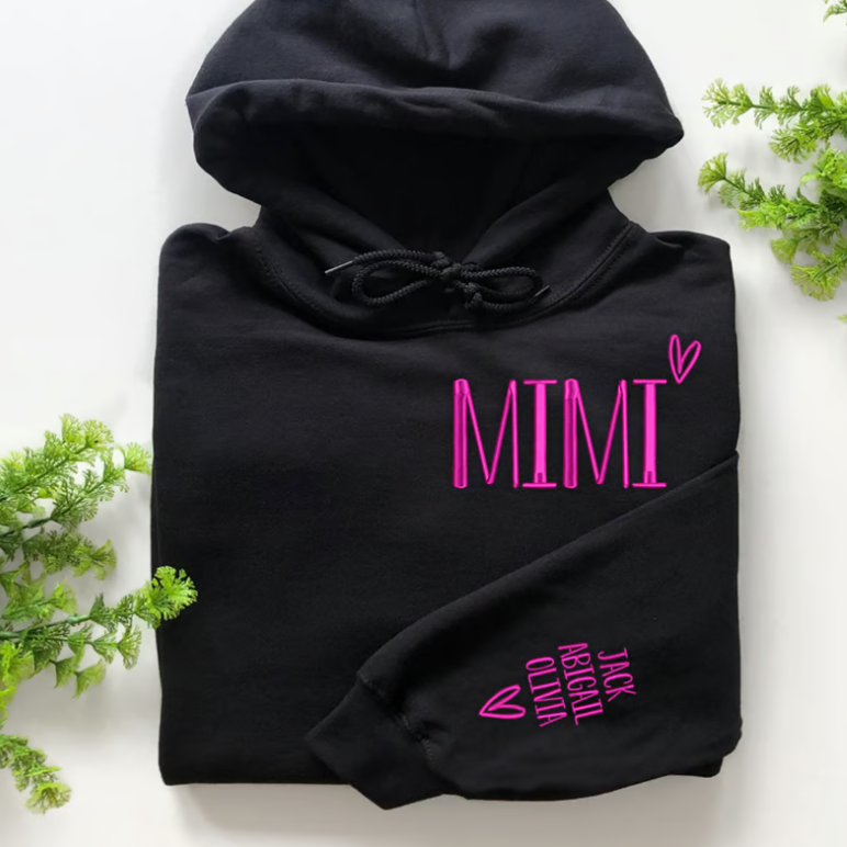 Custom Embroidered Mimi Heart Valentine 2024