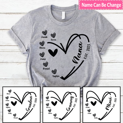 Nana And Kids Est Year Personalized CTH01